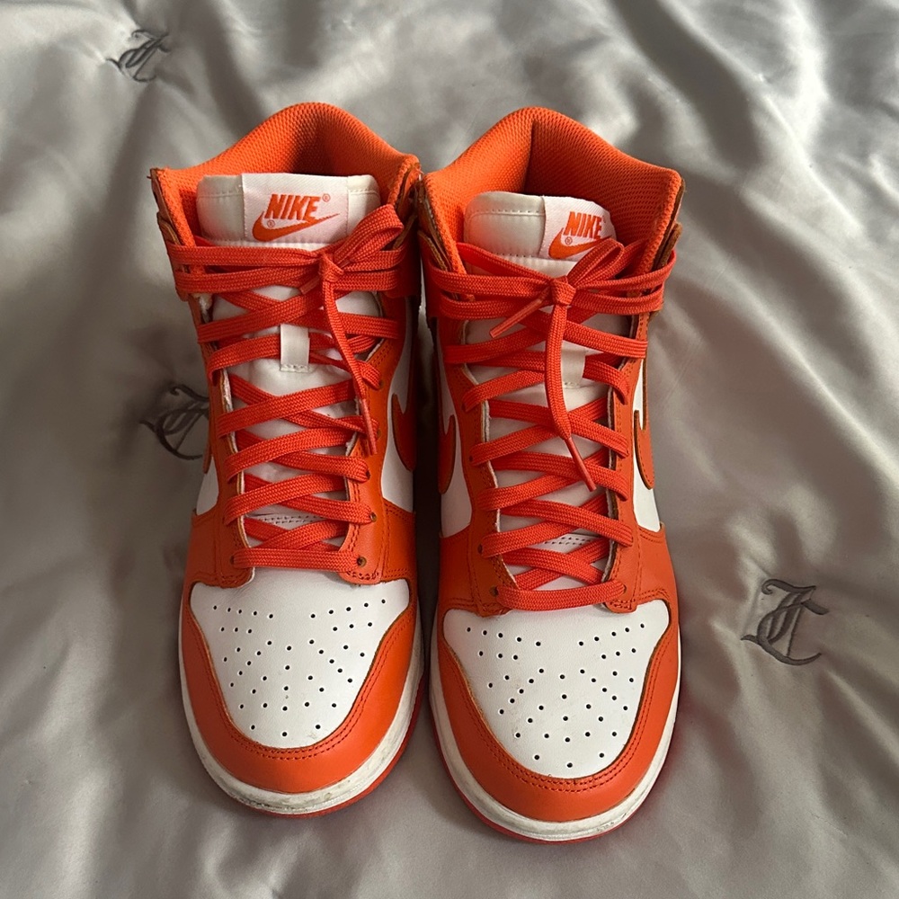 Nike Vibrant Orange and White Sneakers